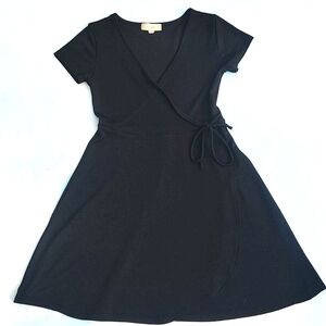 Black A-line Swing Dress Casual Dress 50s Style Retro Pin Up Dress Demure